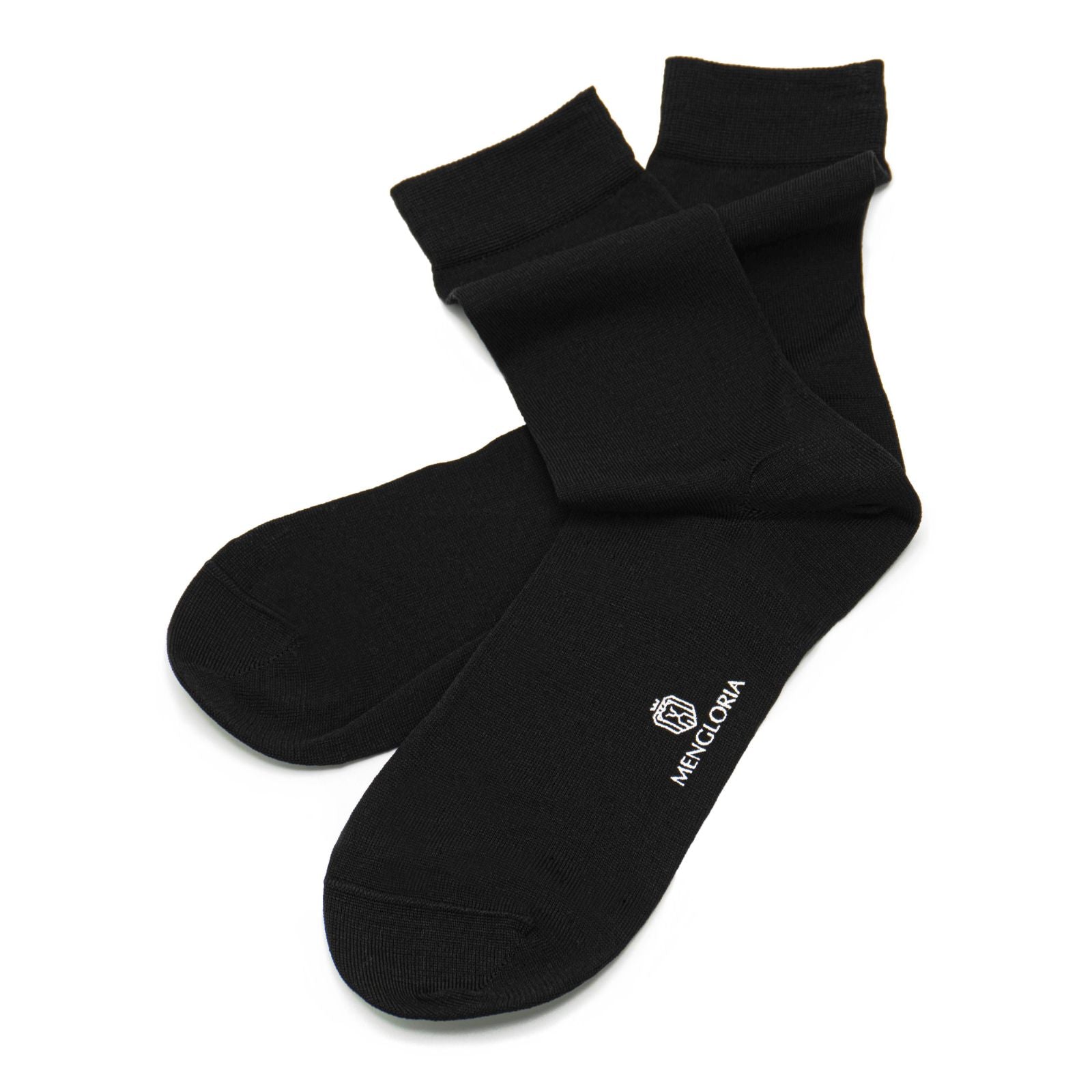 Three-pairs of regular-length socks | Black