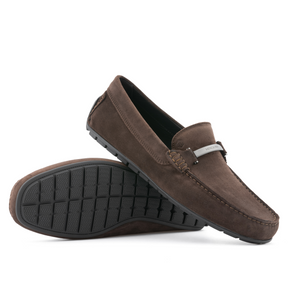 Wynn Suede Moccasin | Dark Brown