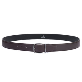 Gunmetal Buckle 35 mm Adjustable Leather Belt | Brown