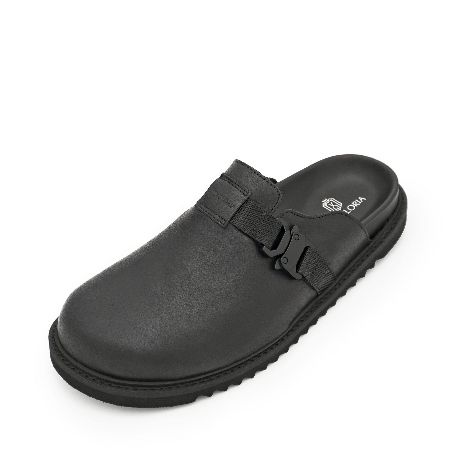 Arc Leather Clog | Black