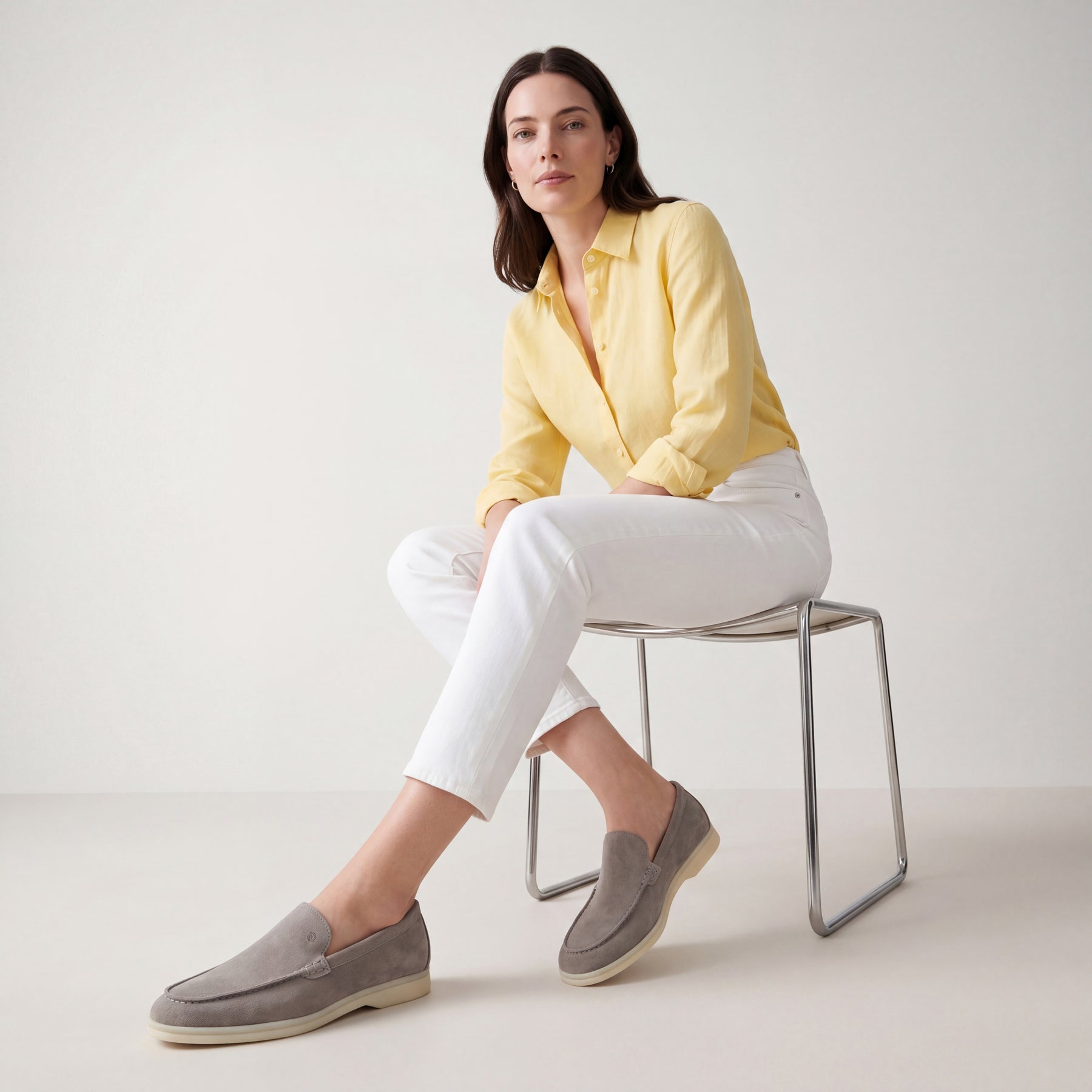 Aspen Suede Loafer | Grey