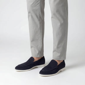 Aspen Suede Loafer | Navy