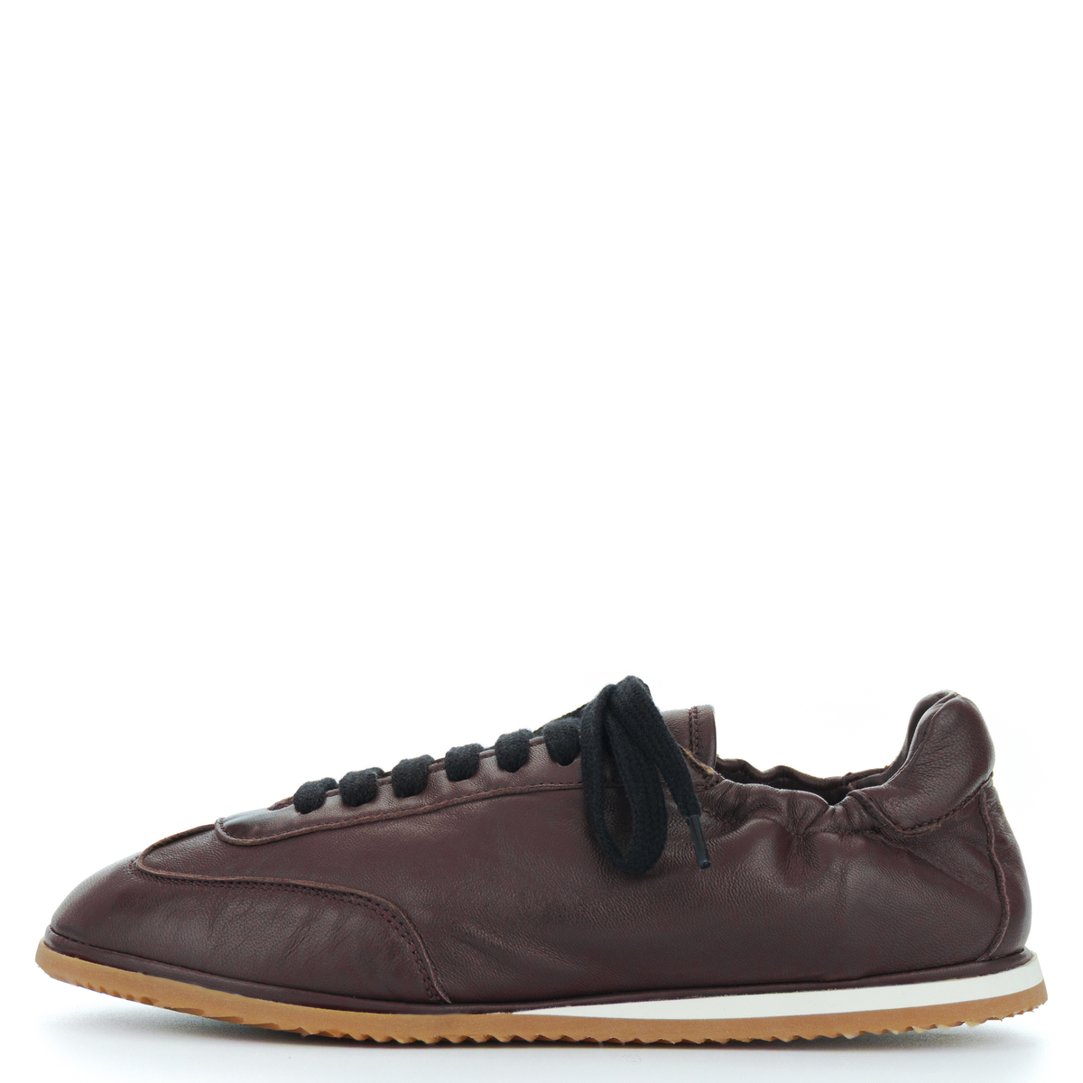 Vela Leather Sneaker | Burgundy