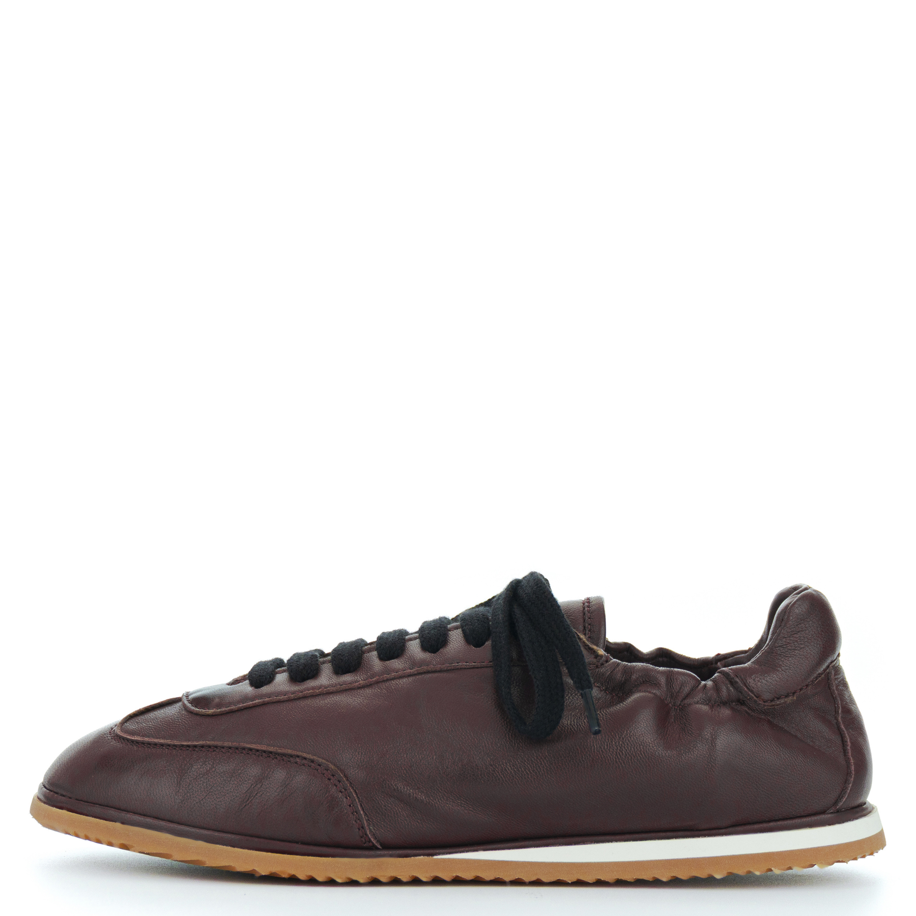 Vela Leather Sneaker | Burgundy