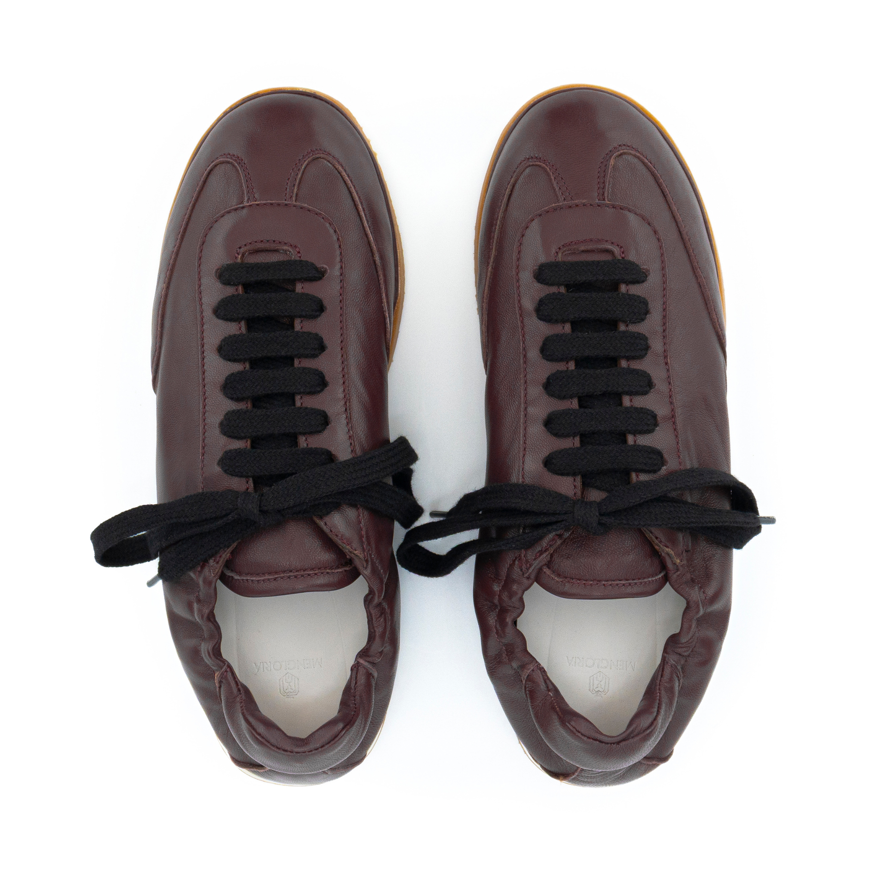 Vela Leather Sneaker | Burgundy