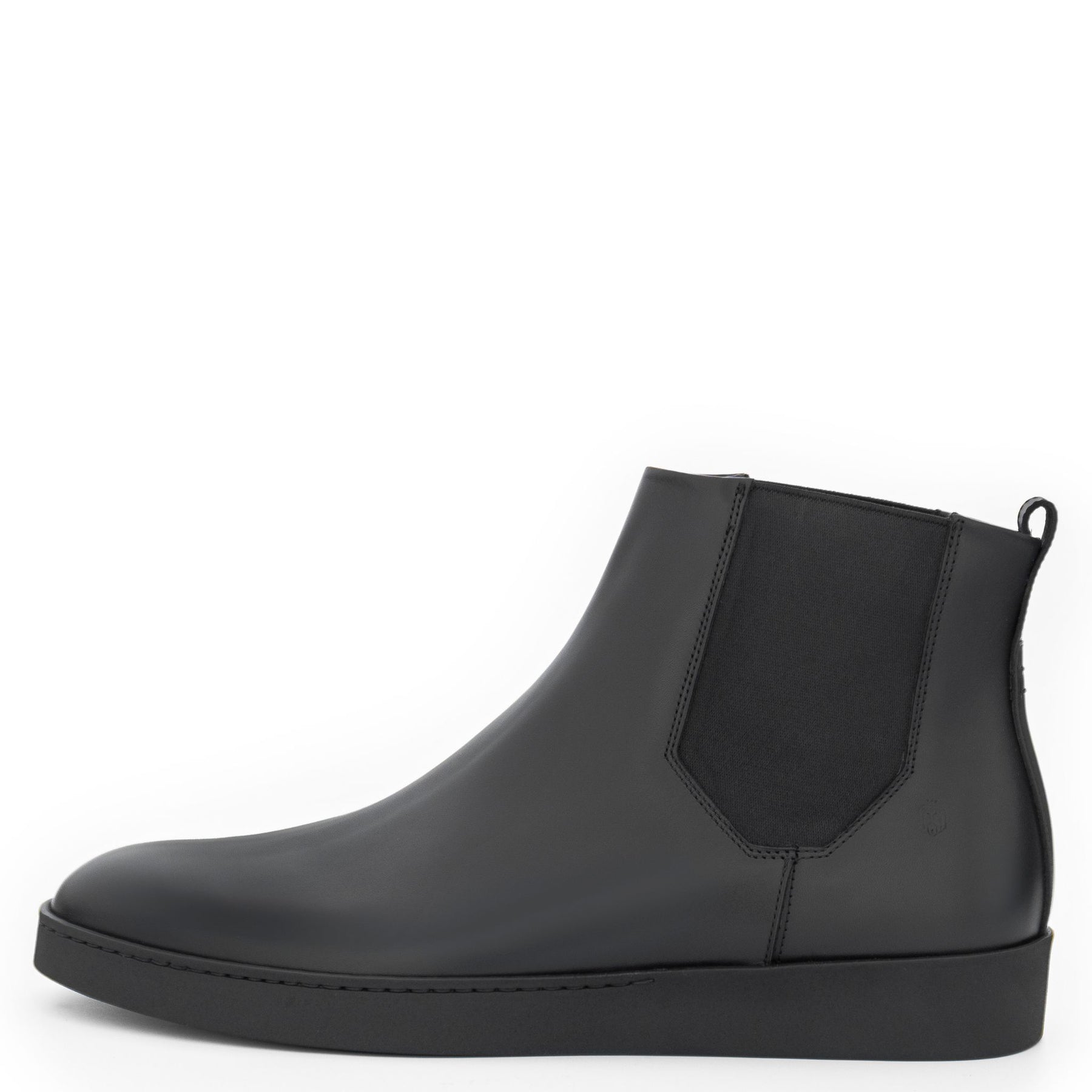 Slate Leather Boots | Black