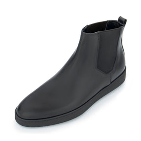 Slate Leather Boots | Black