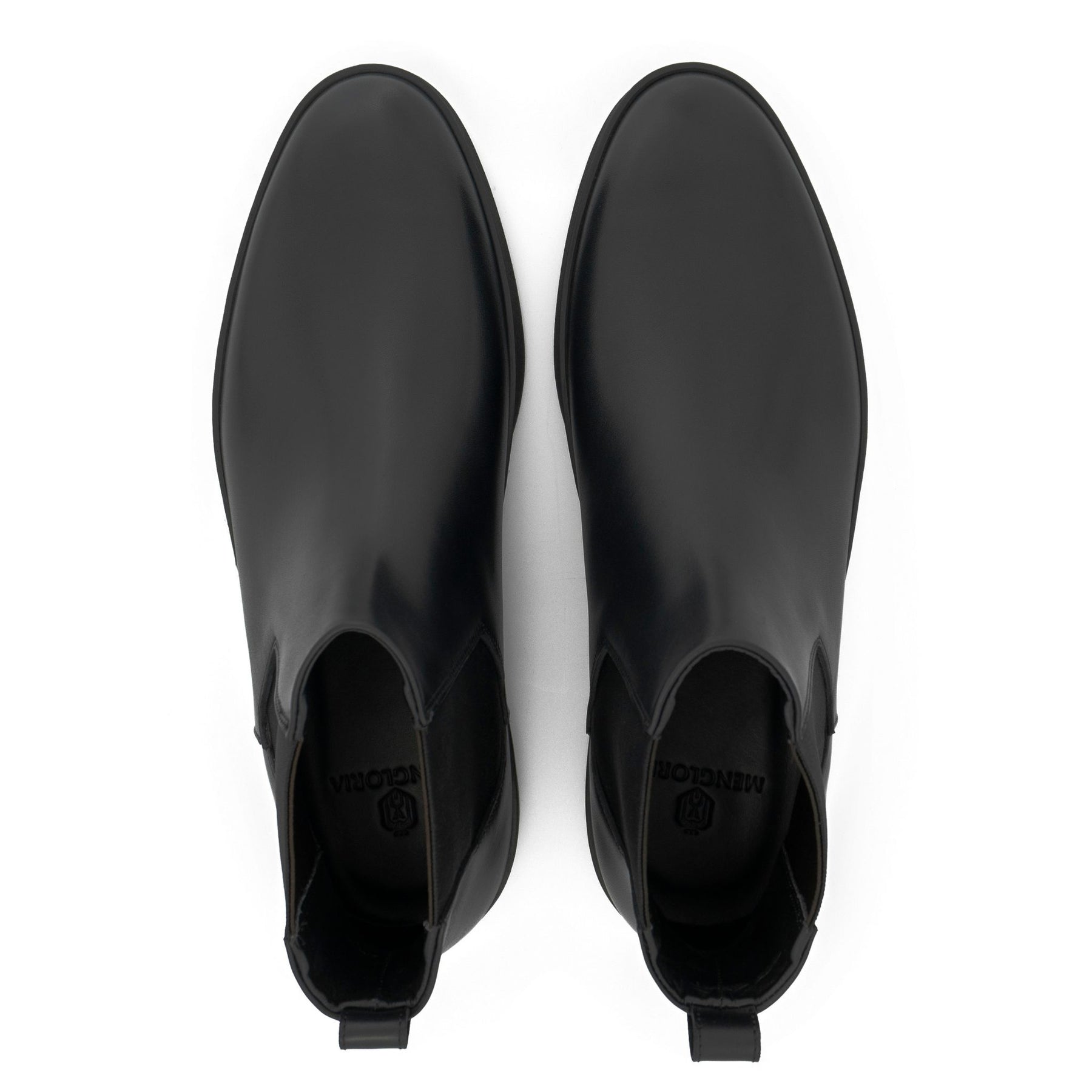 Slate Leather Boots | Black