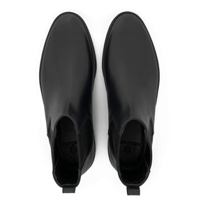 Slate Leather Boots | Black
