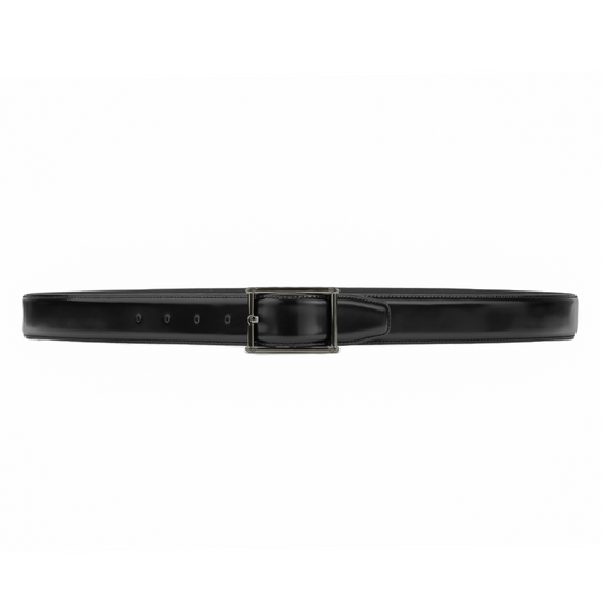 SW Buckle 35 mm Adjustable Leather Belt | Black