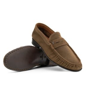 Strata Suede Loafer | Beige