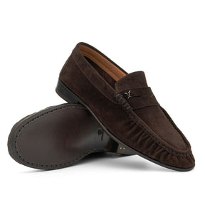 Strata Suede Loafer | Brown