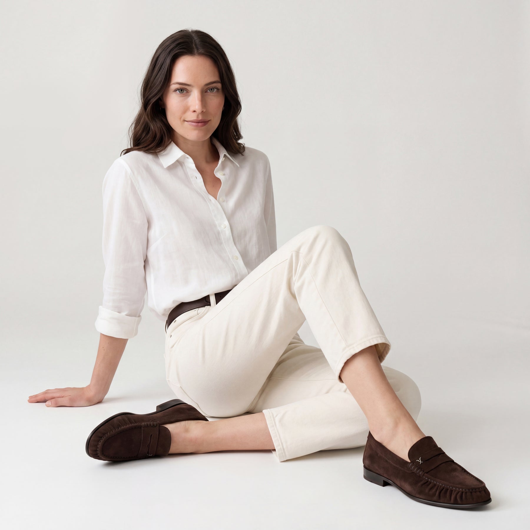 Strata Suede Loafer | Brown
