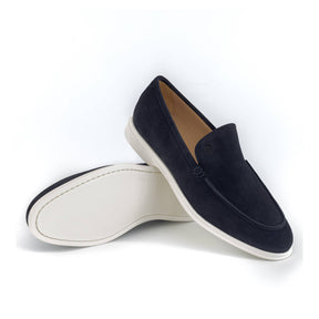 Aspen Suede Loafer | Navy