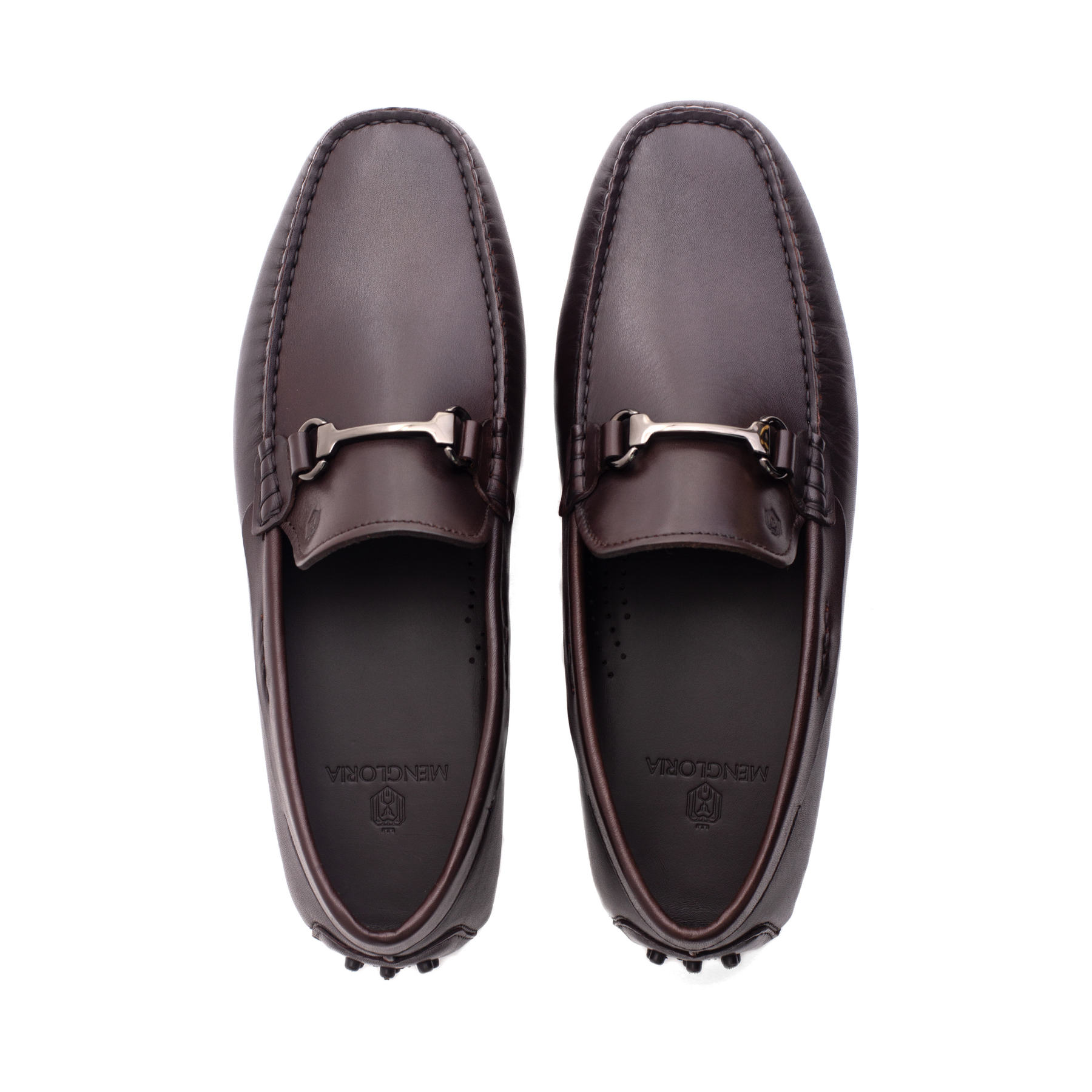 Men Leather Moccasin Brown Loafer Mengloria