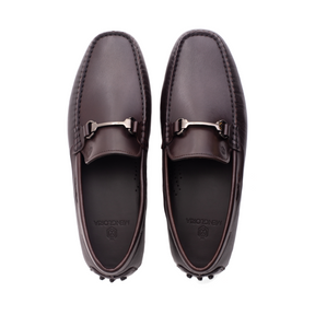 Men Leather Moccasin Brown Loafer Mengloria