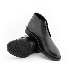 Elite Leather Desert Boots | Black