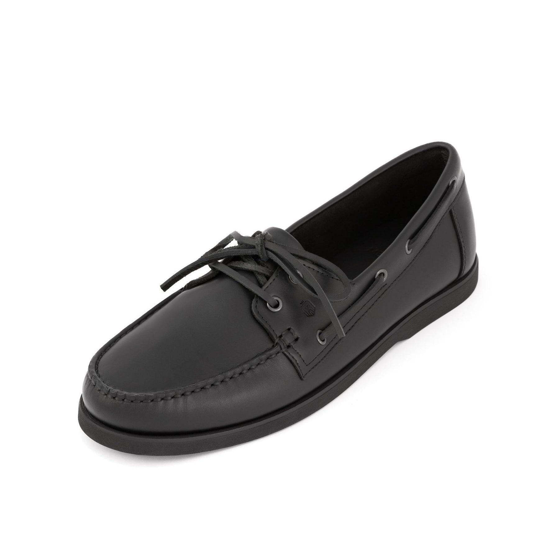 Dynamic Leather Boat Shoes | Black
