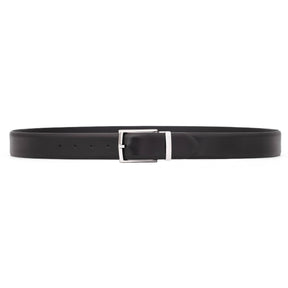 Pin Buckle 35 mm Adjustable Leather Belt | Black
