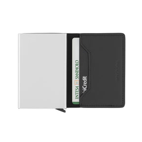 Slim Leather Wallet | Silver