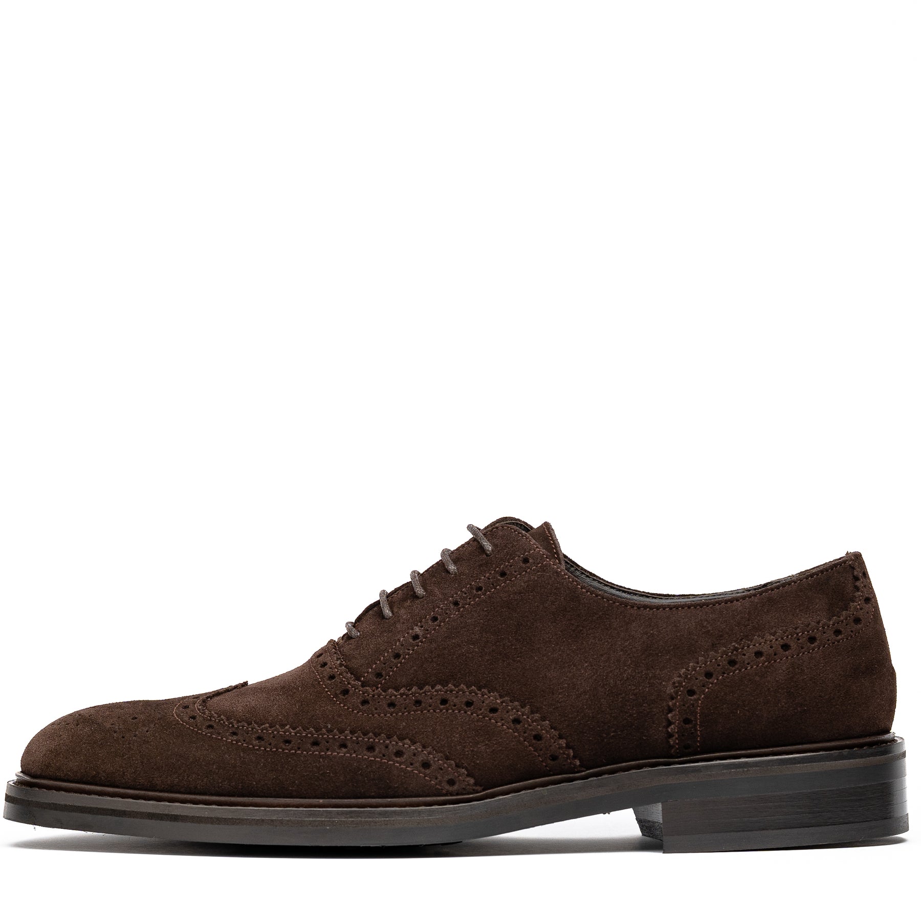 Kensington Suede Oxford Brogue Shoes | Brown