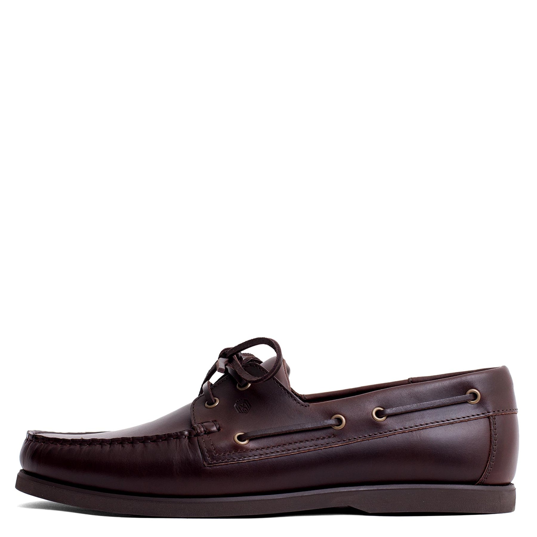 Dynamic Leather Boat Shoes Dark Brown