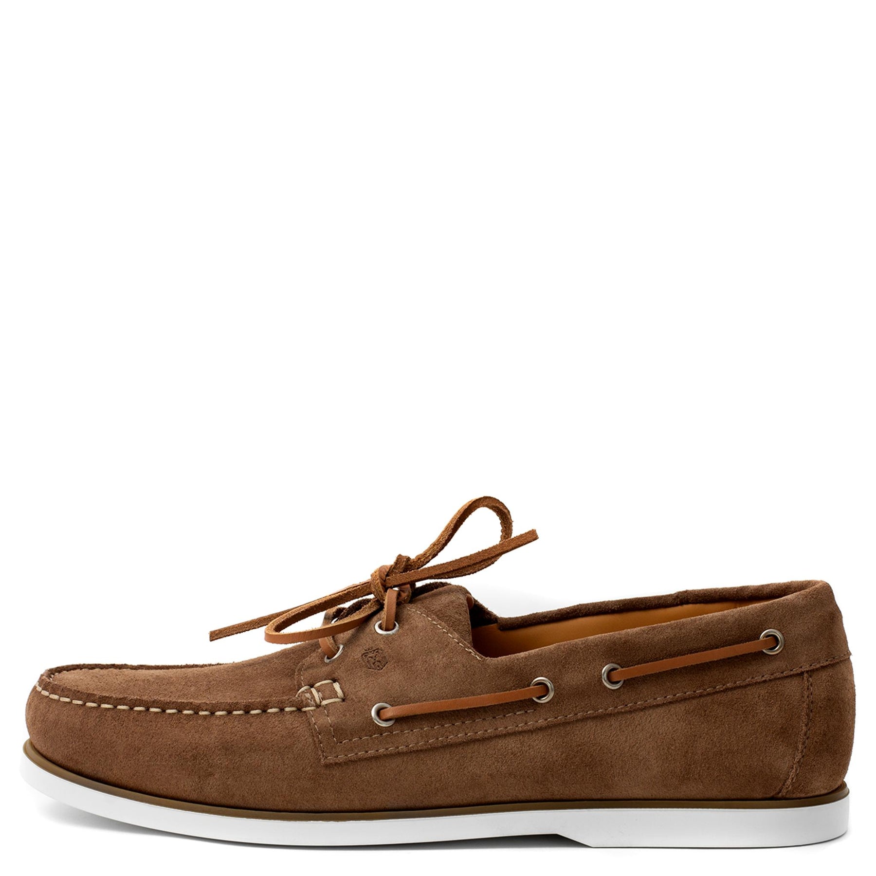 Men Suede Boat Shoes Beige Mengloria