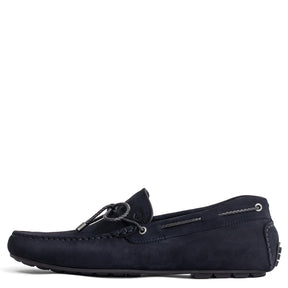 Men Nubuck Moccasin Dark Blue Loafer Mengloria 