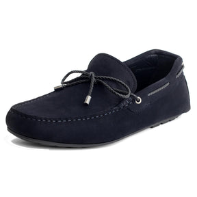 Men Nubuck Moccasin Dark Blue Loafer Mengloria 