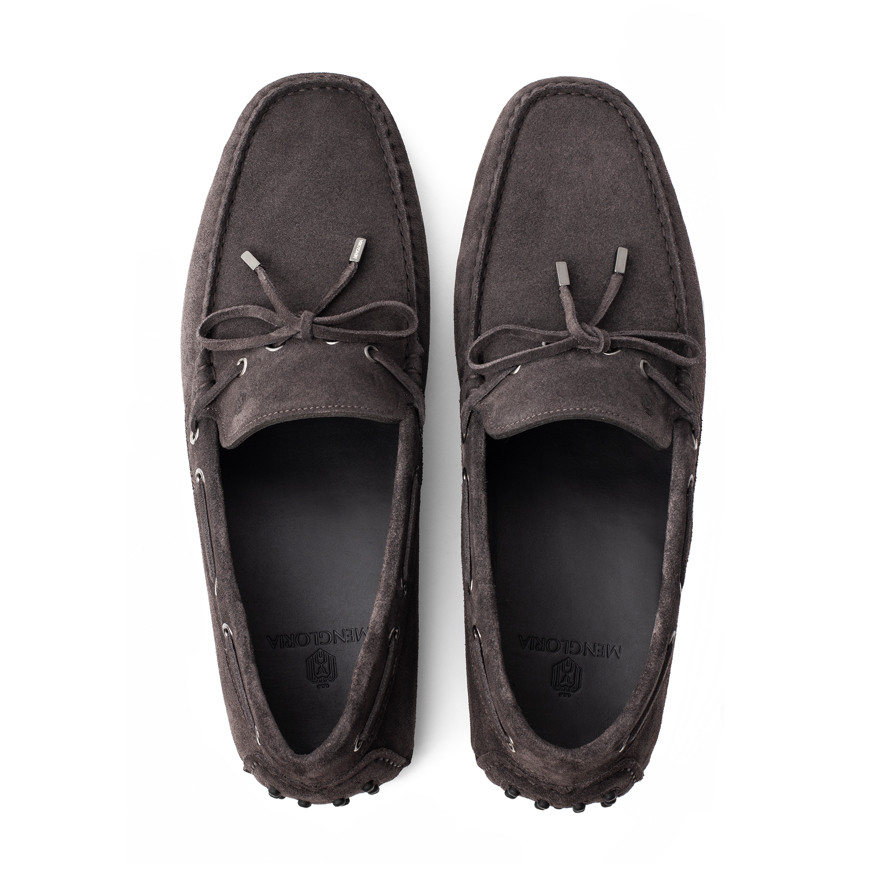 Men Suede Driver Grey Loafer Mengloria 