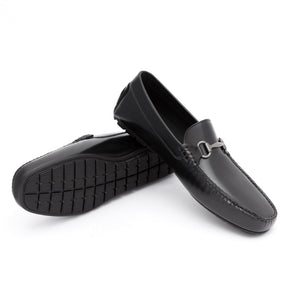 Bold Leather Moccasin | Black