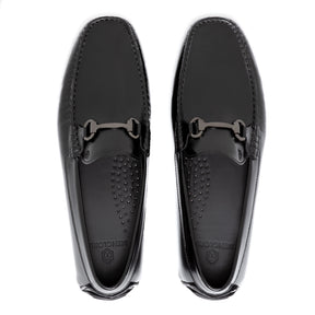 Bold Leather Moccasin | Black