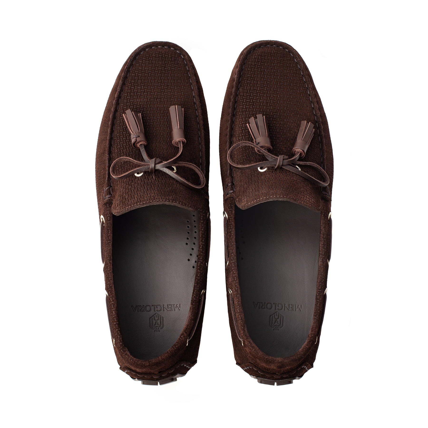 Prominence Suede With Tassels Moccasin | Dark Brown